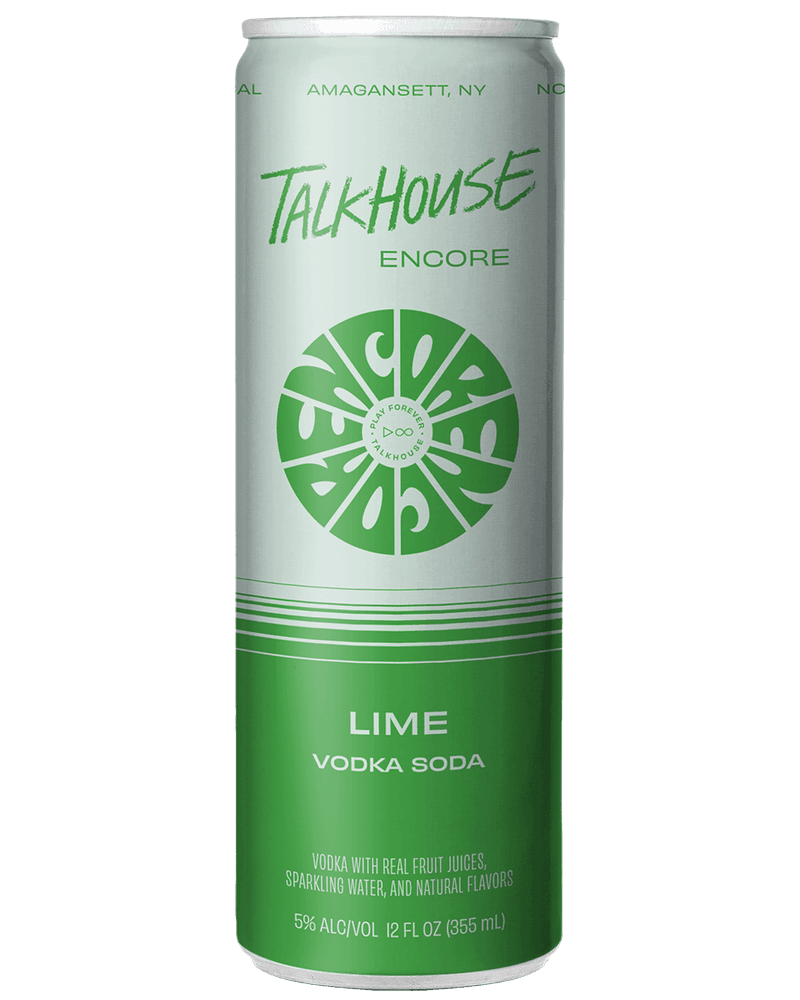 Talkhouse Encore Lime Vodka Soda 4 pack