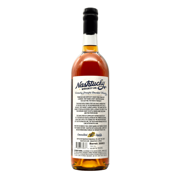 Nashtucky Whiskey Co. Kentucky Straight Bourbon Cask Strength 6 Year 750ml